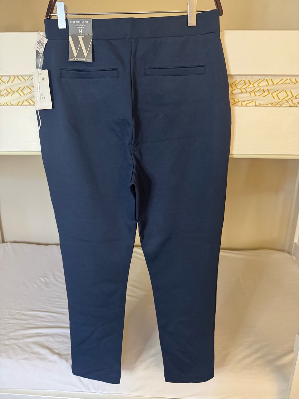 Worthington Navy Ultra Stretch Ponte Leggings Pants NWT Size M - Picture 10 of 10